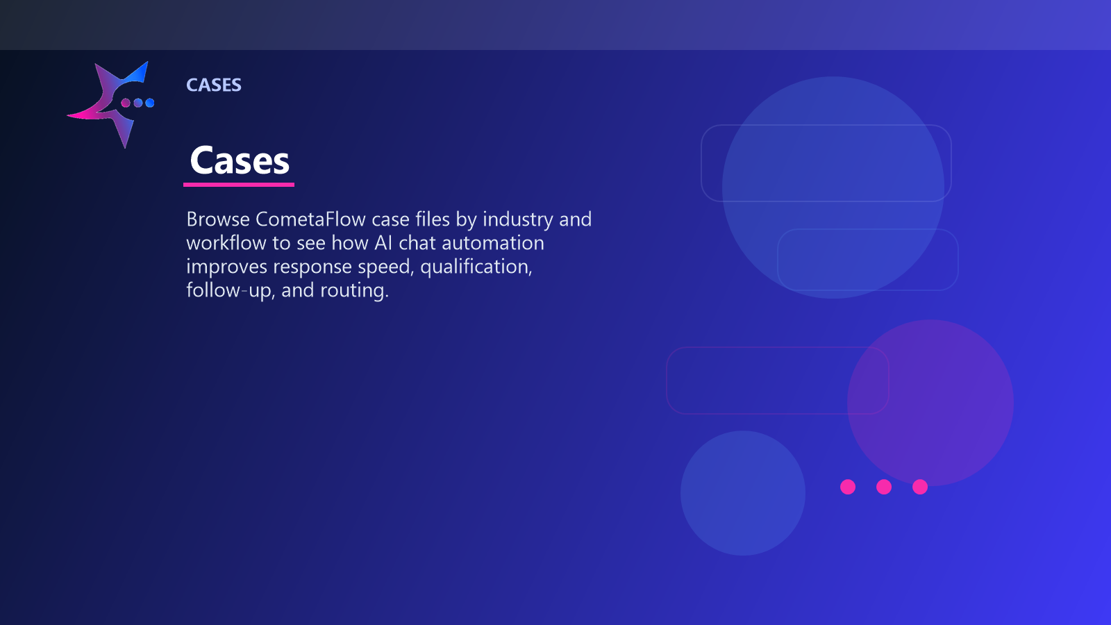 CometaFlow case library banner