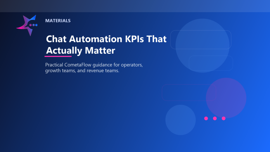 Chat Automation KPIs That Actually Matter - Materials for CometaFlow