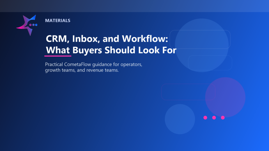 CRM, Inbox, and Workflow: What Buyers Should Look For - Materials for CometaFlow