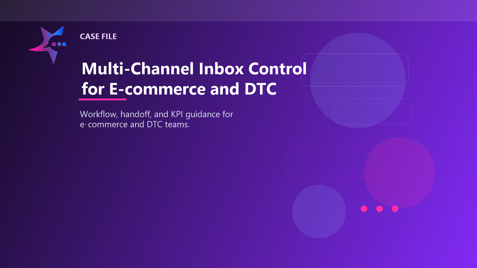 Multi-Channel Inbox Control for E-commerce and DTC case illustration
