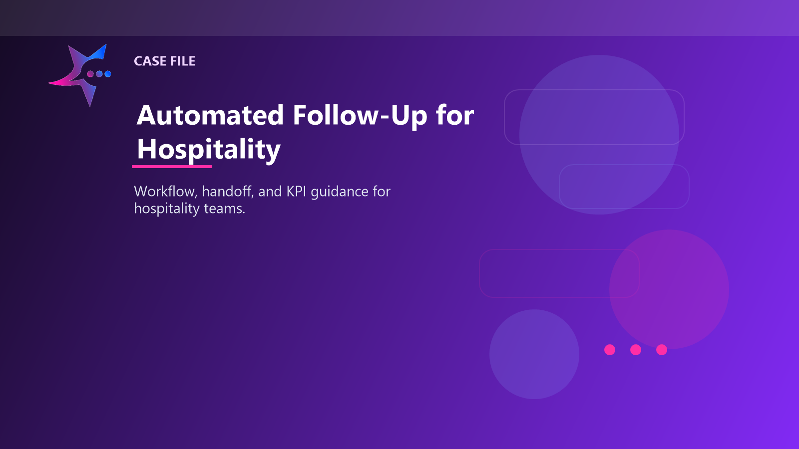 Automated Follow-Up for Hospitality case illustration