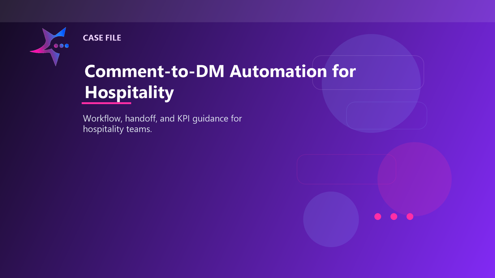 Comment-to-DM Automation for Hospitality case illustration