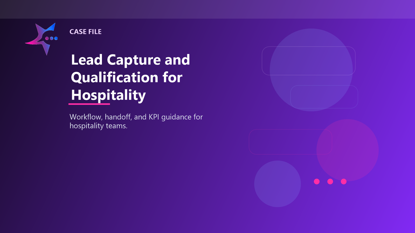 Lead Capture and Qualification for Hospitality case illustration