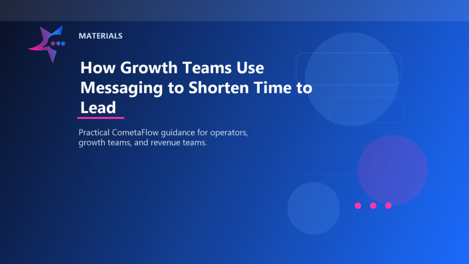 How Growth Teams Use Messaging to Shorten Time to Lead - Materials for CometaFlow