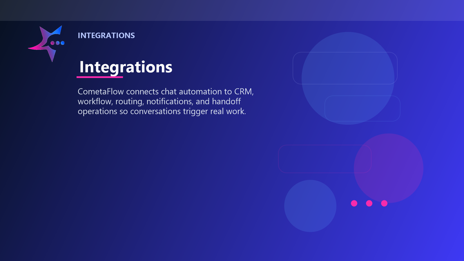 CometaFlow integrations and workflow banner