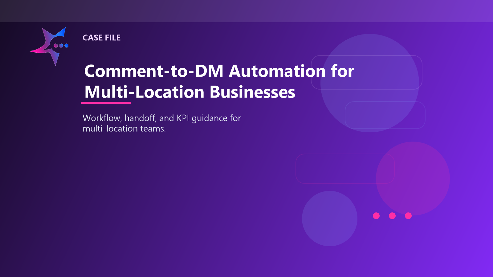 Comment-to-DM Automation for Multi-Location Businesses case illustration