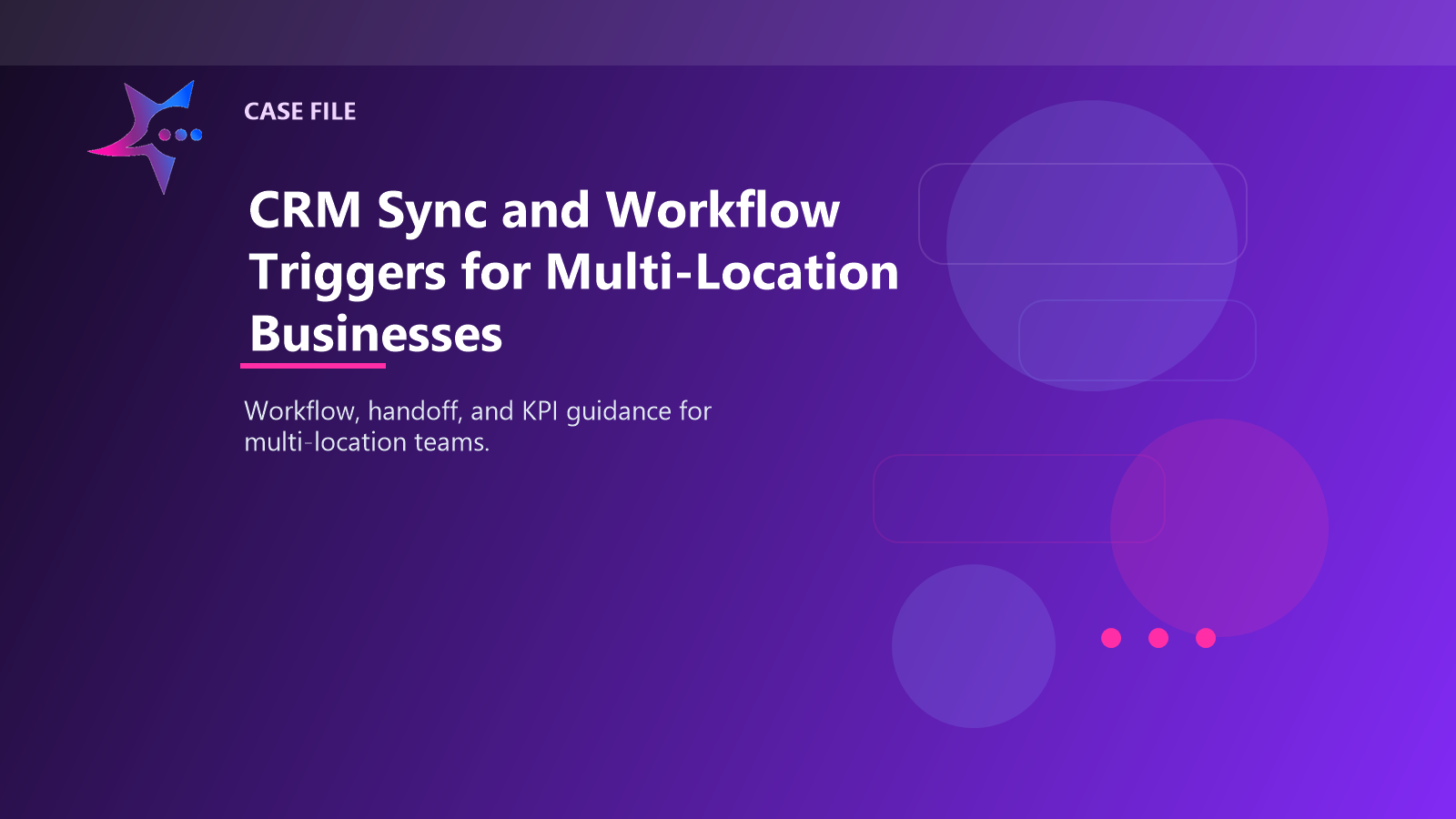 CRM Sync and Workflow Triggers for Multi-Location Businesses case illustration