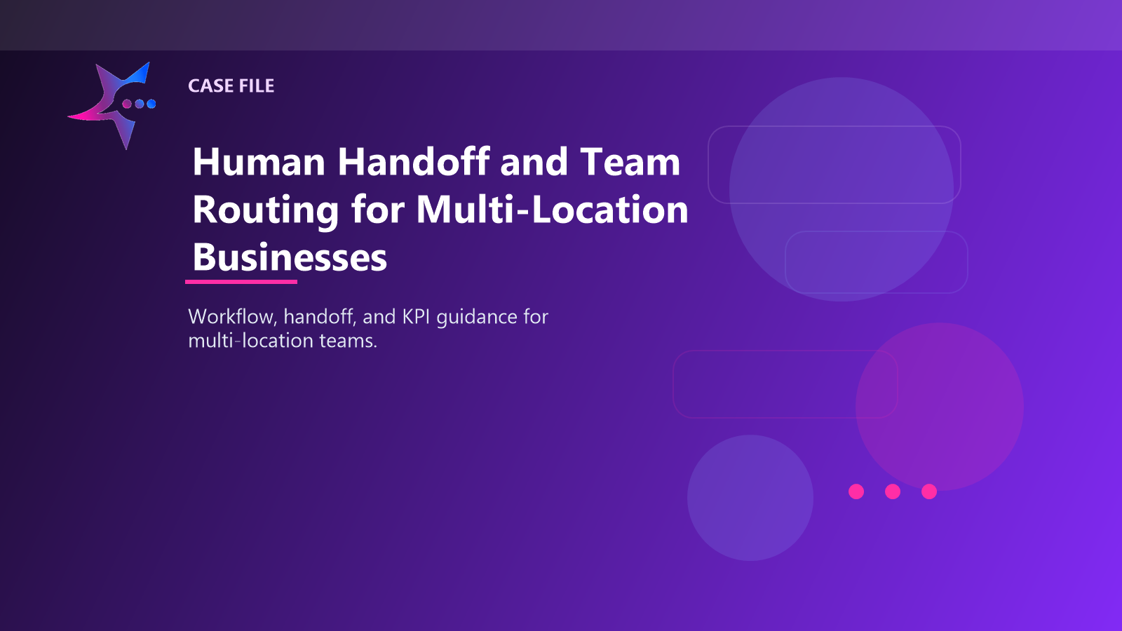 Human Handoff and Team Routing for Multi-Location Businesses case illustration