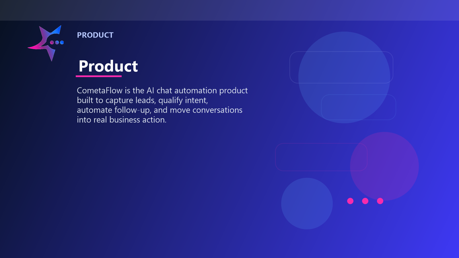 CometaFlow product page banner