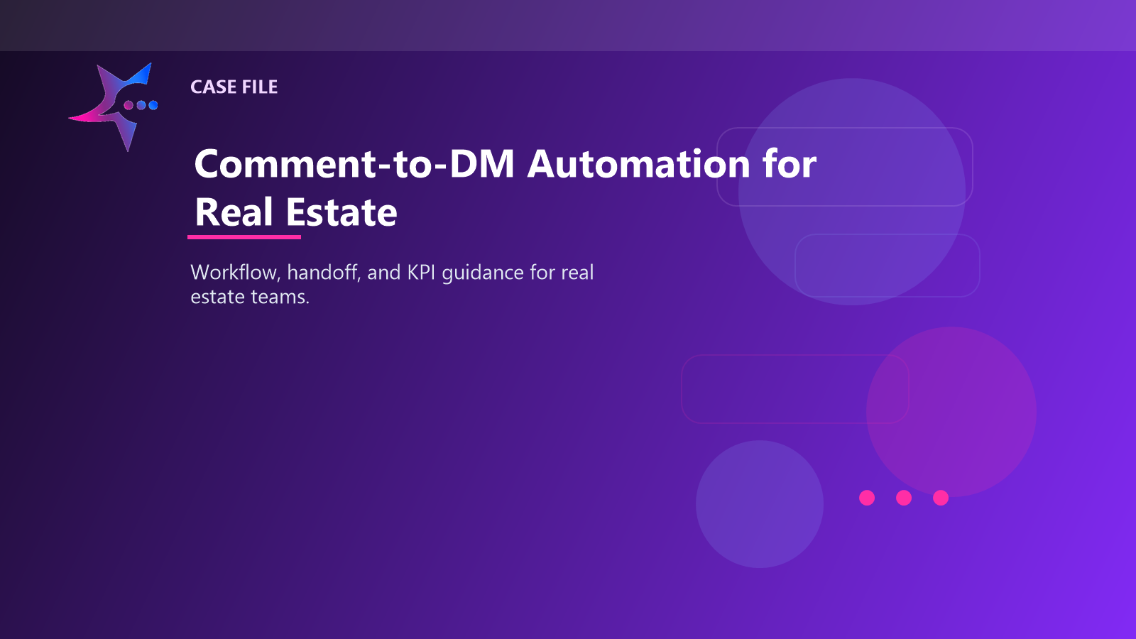 Comment-to-DM Automation for Real Estate case illustration