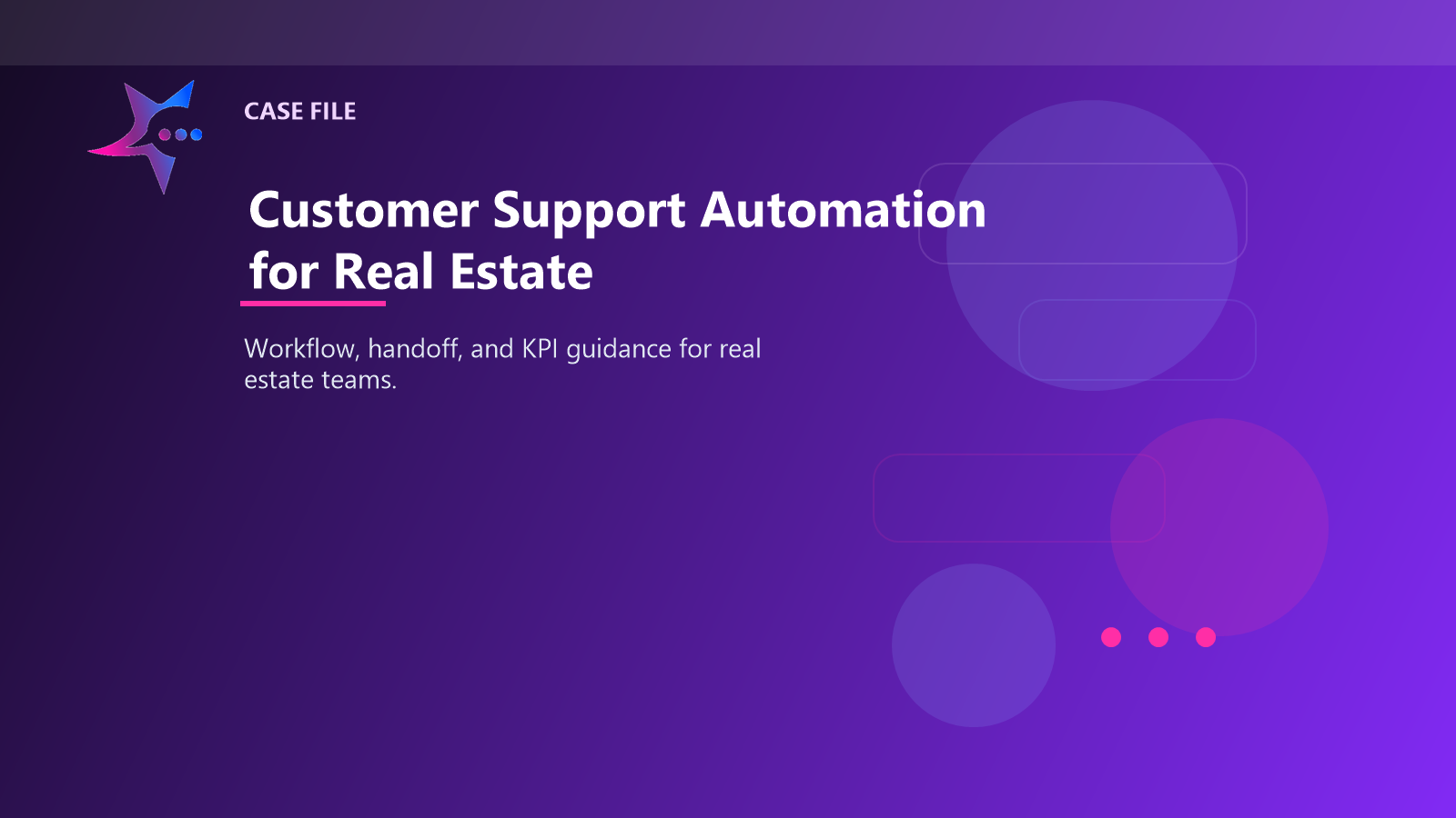 Customer Support Automation for Real Estate case illustration