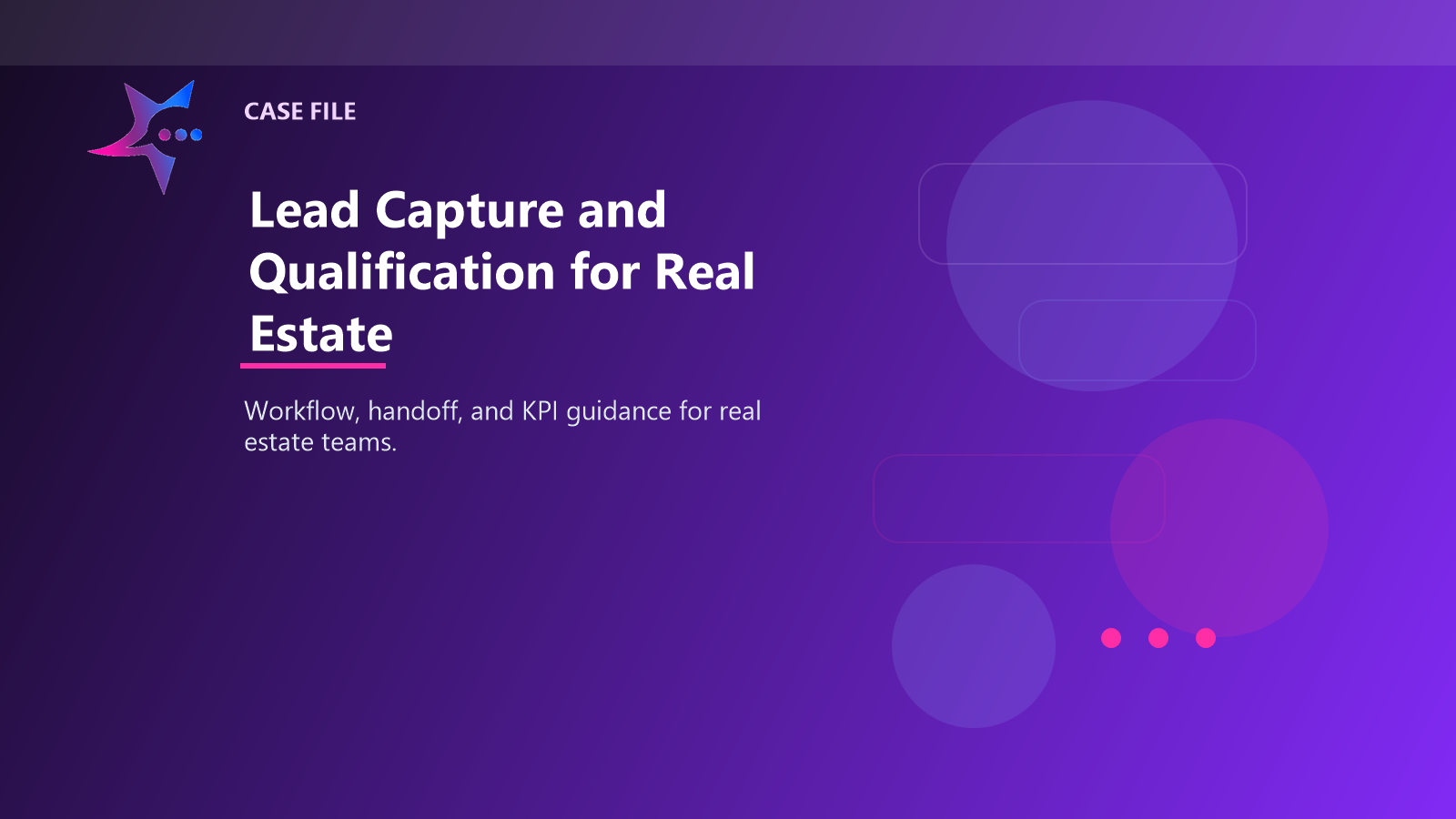 Lead Capture and Qualification for Real Estate case illustration