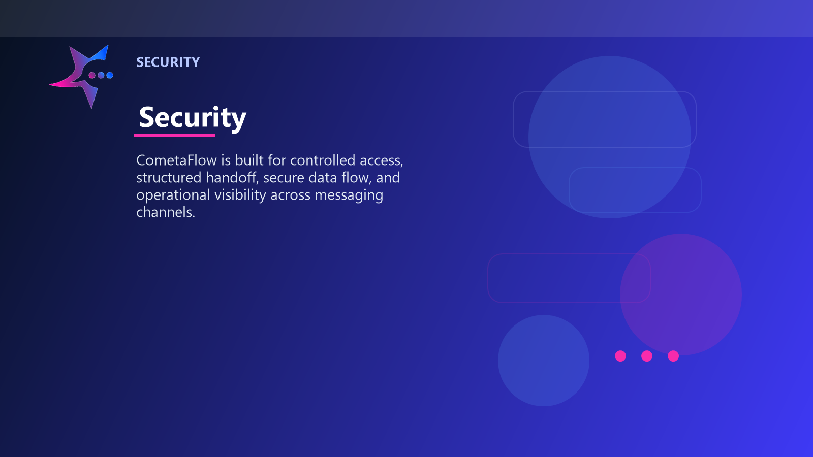 CometaFlow security and control banner
